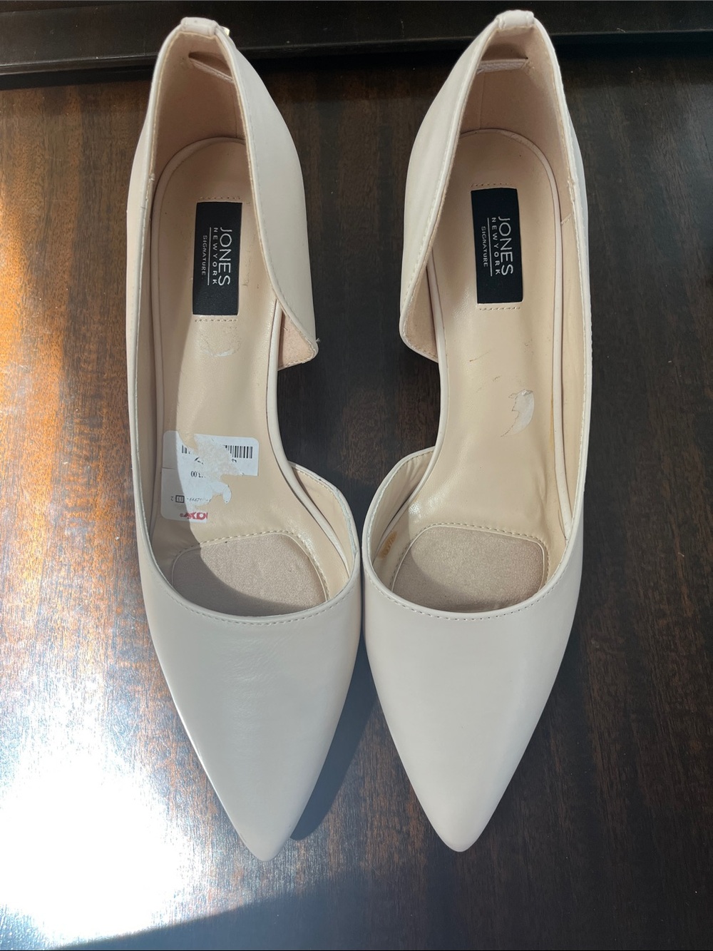 Jones New York Nude Pointed Toe D'Orsay Pumps